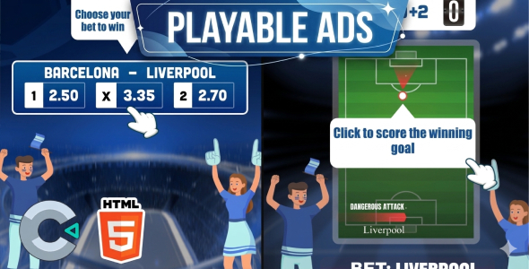 GoalRush | Football Playable HTML5 Template