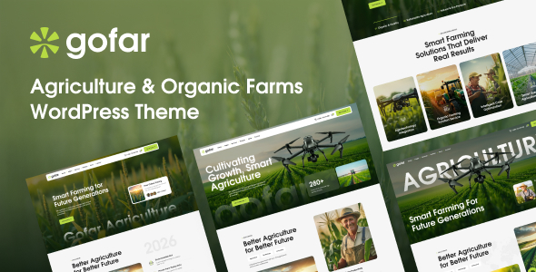 Gofar – Agriculture & Organic Farms WordPress Theme