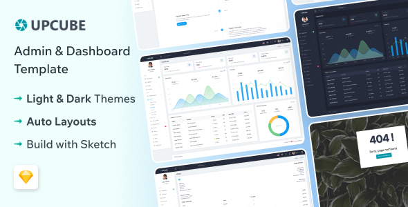 Upcube - Sketch Admin & Dashboard Template