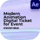 Modern Animation Digital Ticket for Event - VideoHive Item for Sale