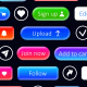Glossy Gradient UI Buttons Pack - VideoHive Item for Sale