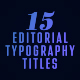 Editorial Typography Titles - VideoHive Item for Sale