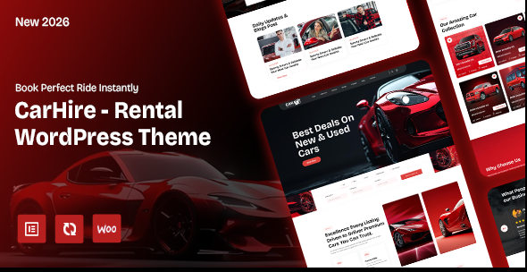 CarHire - Boat, Bike and Car Rental WordPress theme with Complete Booking & Live Tracking System