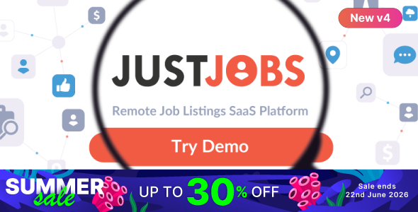 JustJobs - Remote Job Listings SaaS platform