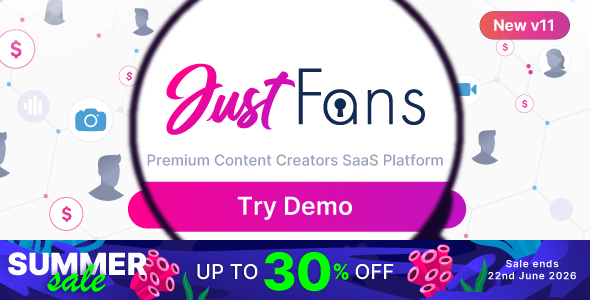 JustFans - Premium Content Creators SaaS platform