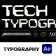 Tech Typography - VideoHive Item for Sale