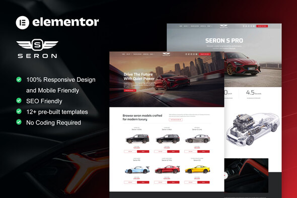 Seron - Luxury Car Dealer Elementor Template Kit