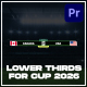 Lower Thirds for Football Cup 2026 | Premiere Pro - VideoHive Item for Sale