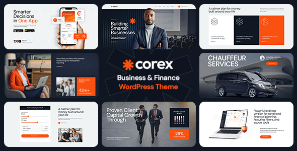 Corex - Finance & Business Investment WordPress Theme