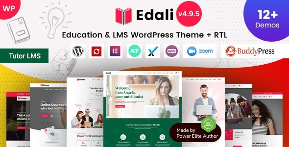 Edali - Online Coaching & Education LMS Elementor WordPress Theme