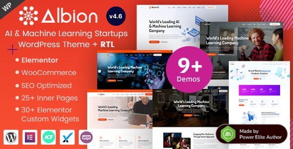 Albion – AI & Machine Learning Startup WordPress Theme