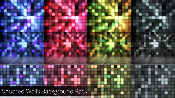 Squared Walls Background Pack