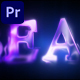 Modern Liquid Glass Neon Glossy Logo Intro - Premiere Pro - VideoHive Item for Sale