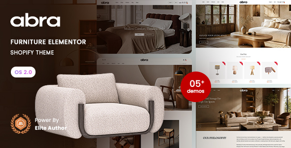 Abra - Furniture Elementor Shopify 2.0 Theme