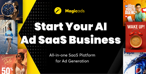 MagicAds - AI Ad Generation All-in-One SaaS Platform | Image, Video & Ad Copy Generator