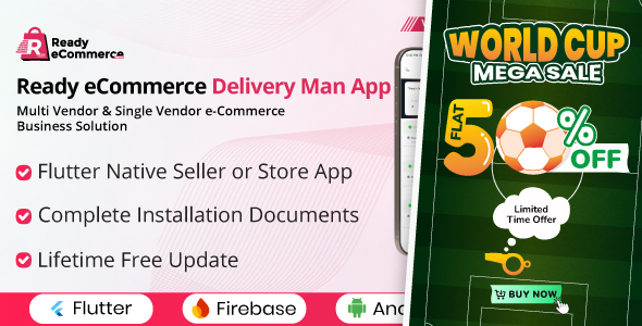 Ready eCommerce - Delivery Man App