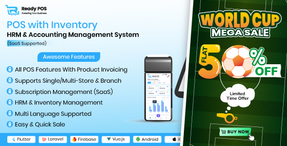 Ready POS - POS with Inventory Management System, HRM & Accounting | POS SAAS