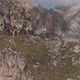 Aerial Shot of a Group of Climbers Pull the Rope - VideoHive Item for Sale