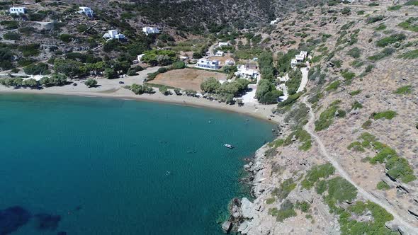 Apokofto beach at Chrisopigi near Faros on Sifnos island in cyclades in Greece