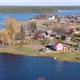 Flying Over a Russian Village on a Drone - VideoHive Item for Sale
