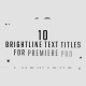 Brightline Titles | Animated Title Scenes for Premiere Pro - VideoHive Item for Sale