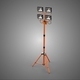 Tripod Telescopic Four 4 Led Lamp Spot Flood Light Pole Standing - 3DOcean Item for Sale