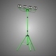 Green Tripod Four 4 Led Lamp Light Floodlight Tower Telescoping - 3DOcean Item for Sale