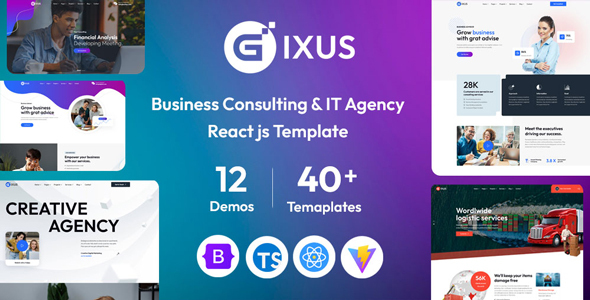 Gixus - Multipurpose React Template (React 19)