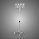 Portable Rolling Stand Pole Tower Light Eight 8 Lamp Led Square - 3DOcean Item for Sale
