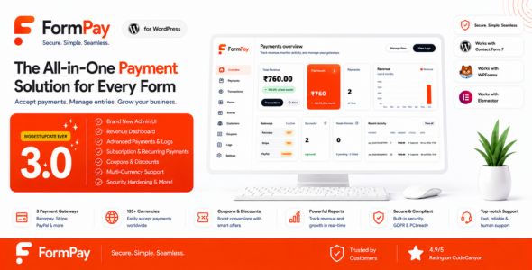 FormPay – Payment-First Gateway Integration for WordPress Forms