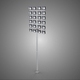 Large Stadium High Mast Light 24 Panels Mounted Led Lamp Tower - 3DOcean Item for Sale