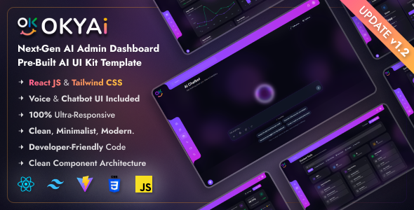 OkyAi – Advanced AI Dashboard & Ai Chatbot React Template