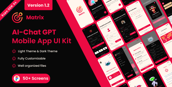 Matrix – AI Chatbot App | GPT-Powered React Native Template