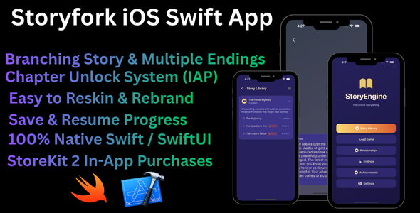 StoryEngine — iOS App Visual Novel With Story Template