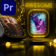 3D Luxury Neon Intro Gold Fun Slideshow - Premiere Pro - VideoHive Item for Sale