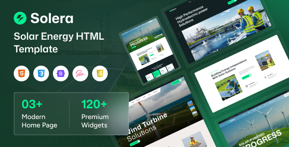 Solera – Solar Energy and Hydro Power HTML Template