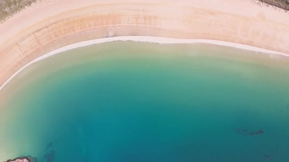 Beautiful beach aerial footage