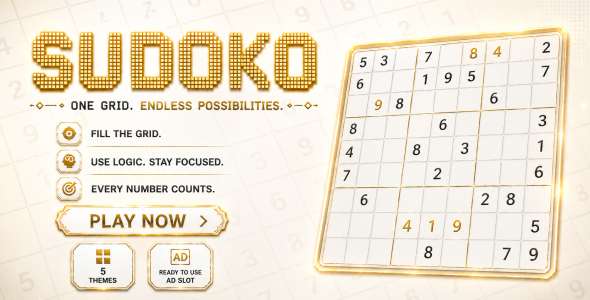 Sudoku Number Puzzle | HTML5 Game