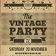 Vintage Party Flyer Template - GraphicRiver Item for Sale