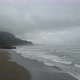 Moody Coastal Shoreline with Mist, shot from drone 4k - VideoHive Item for Sale
