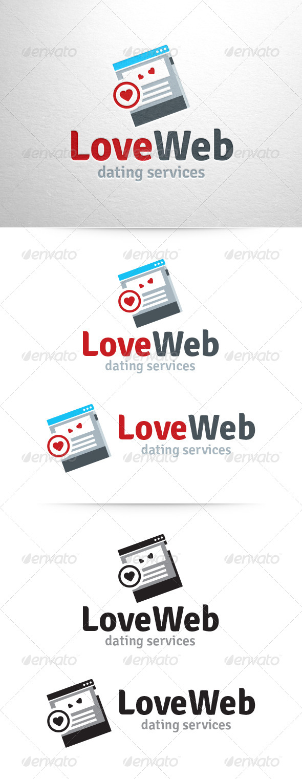 Love Web Logo Template