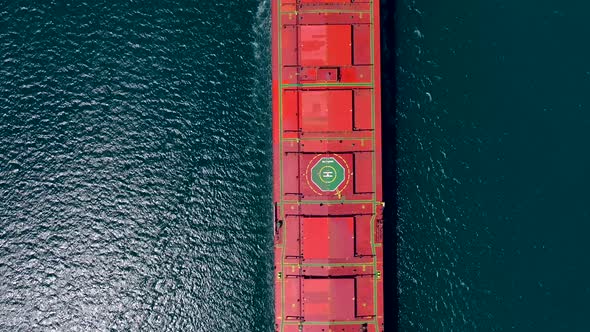 Aerial View of FSM ( Fatih Sultan Mehmet ) Bridge, Bosphorus and buildings 