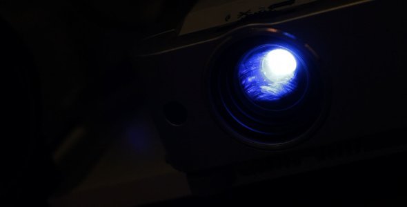 Video Projector in the Dark