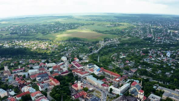 Aerial View of the Kam'yanets'Podil's'kyi City in Ukraine