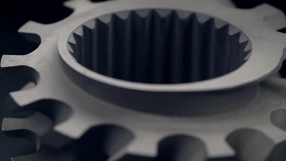 Closeup Footage of Metal Parts