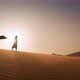 Caravan of camels walking in the desert  stock video footage - VideoHive Item for Sale