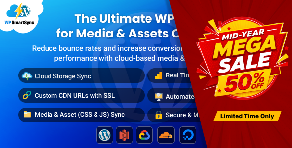 WP SmartSync - WordPress Plugin for Offloading Media & Assets CDN / Cloud Storage