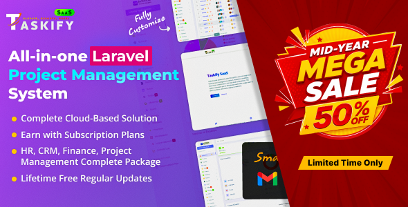 Taskify SaaS - Project Management System in Laravel
