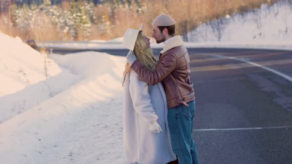 Couple Walking on the Road