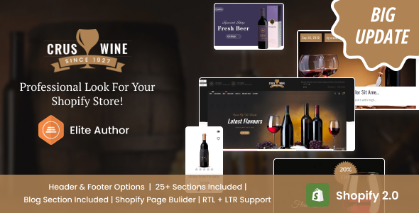 Cruswine - Sectioned Shopify Theme
